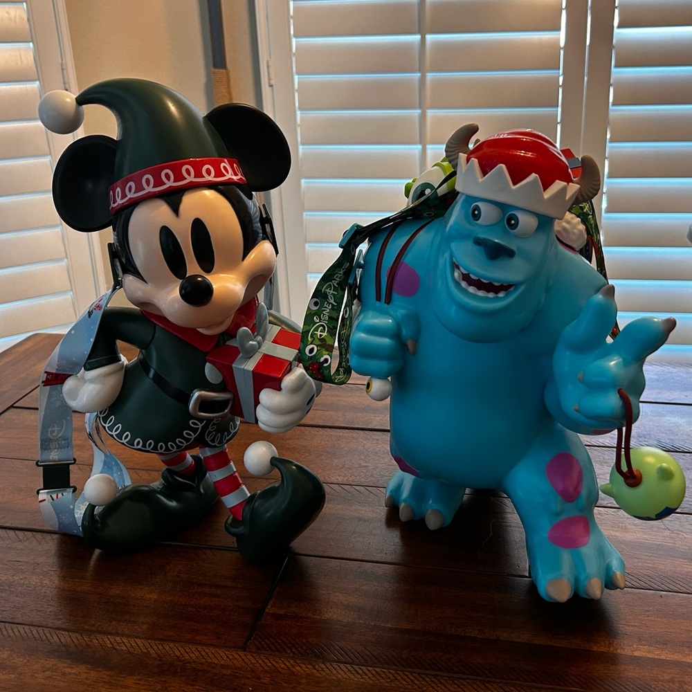 Disney Parks Mickey Mouse and Sully Popcorn Buckets